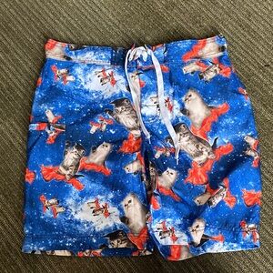 Black Matter Blue and Red Swimwear